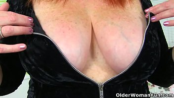 Freckled milf Ginger Tiger from the UK loves pleasuring her shaven fanny for us. Bonus video: British/Dutch milf Danielle.