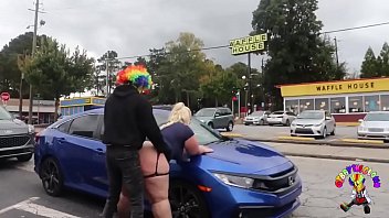 Gibby The Clown fucks Zoey Sky at the Waffle House in Atlanta