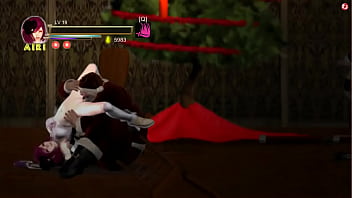 Santa Claus licks pretty hentai woman in adult gameplay