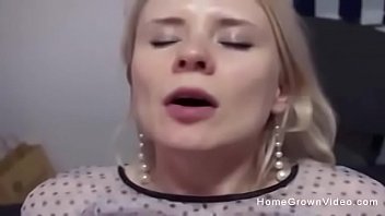 My irresistible blonde secretary sucks my cock then I fuck her on the desk