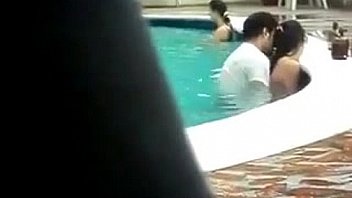 Public Sex in A pool