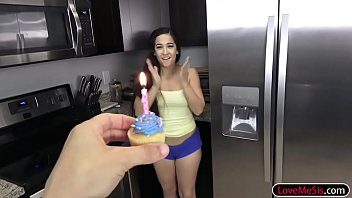 Bday girl Annika Eve fucked by stepbro