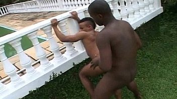 Small Beefy Gay Dude Got Fucked by Big Black Dick